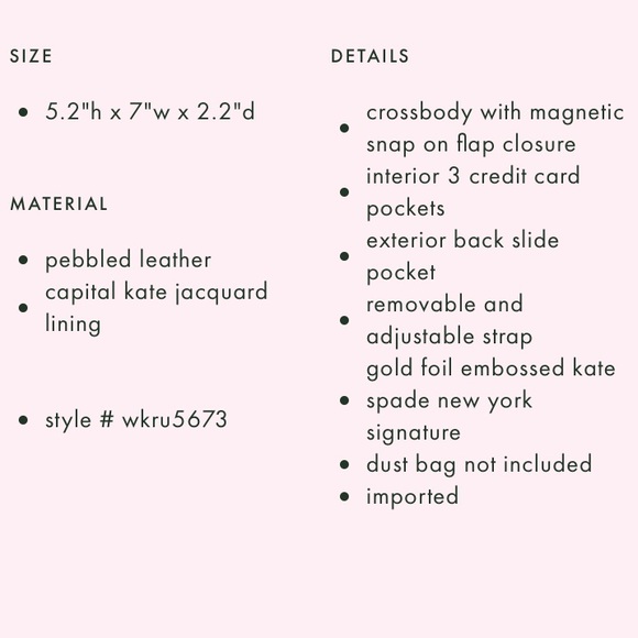 $300 Brand New 🎉Host Pick🎉 Kate Spade Serrano Place Pearl Maisie-Blue - Picture 7 of 7